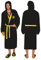 Harry Potter Dressing Gown Hufflepuff House Men's Black Bathrobe One Size