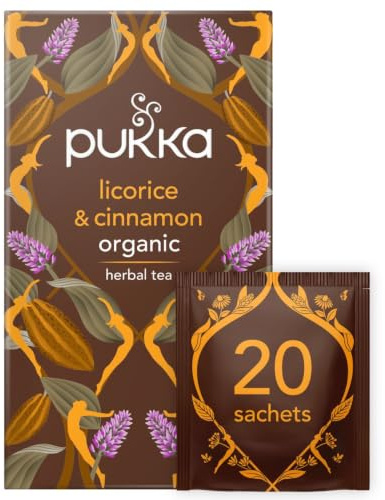 Pukka Licorice & Cinnamon Herbal Tea, 20 Sachets