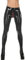 Hose aus Latex, Gummi, mit Reißverschluss, 0,4 mm, Rot, Schwarz, M