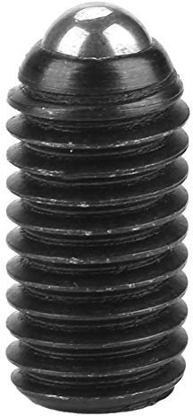 10 stücke M8 Kohlenstoffstahl Gewinde Kugel Schwarz Federnde Druckstücke Set Innensechskant Federkolben(M8*16)