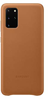 Samsung Leather Smartphone Cover EF-VG985 für Galaxy S20+ | S20+ 5G Handy-Hülle, echtes Leder, Schutz Case, stoßfest, premium, braun