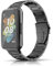 ToVioc Armband Kompatibel mit Huawei Watch Fit 2, Herren & Damen Rostfreier Edelstahl Ersatzband für Huawei Watch Fit 2 - Schwarz