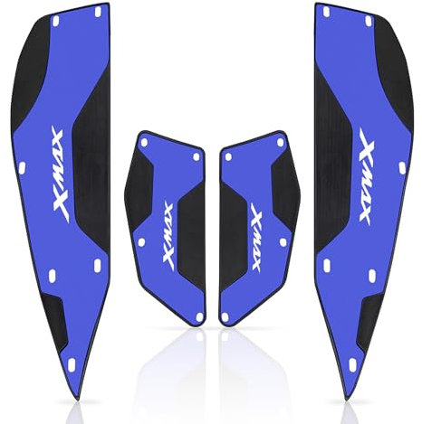 CXEPI Moto Avant Arrière Repose Pieds Footpeg protection pour Yamaha XMAX 300,Bleu