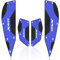 CXEPI Moto Avant Arrière Repose Pieds Footpeg protection pour Yamaha XMAX 300,Bleu