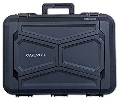 Sanelli Ambrogio, Valigia Caravel Compact, per Set di Coltelli e Accessori da Cucina, in Plastica 100% Riciclata, Resistente e Sicura, Predisposta per Lucchetti, con Manico Ergonomico