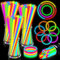 Knicklichter, 300 Leuchtstäbe Knicklichter Set, Neon Leuchtstäbe Party Pack, Leuchtspielzeug für Kinder Leuchtarmbänder, Neon-leuchtendes dunkle Party Supplies Leuchtstäbe für Party deko, Festival