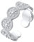 Elli Ring Damen Band Sonne Design Offen in 925 Sterling Silber