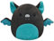 Squishmallows SQCR02386 - Aldous die Fledermaus 19 cm, offizielles Kelly Toys Plüsch, superweiches Kuscheltier