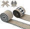 Newellsail Kariertes Sackleinen Band 6m Breit Schwarz Weiß Plaid Sackleinen Bänder Ripsband Wrapping Ribbon für DIY Handwerk Hochzeit Party Weihnacht Dekoration 2 Rollen