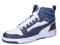 PUMA Unisex Rebound v6 Sneaker, White-Galactic Gray-Clyde Royal, 38.5 EU