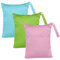 APOMOONS 3 Bolsa de Pañales, Bebe Reutilizable para Cambiar PañAles, Bolsa Impermeable para Secado HúMedo Bolsa Muda Bebe De Tela Lavables con Doble Cremallera para NatacióN Viaje Gimnasio Playa
