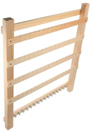 Cabilock Porte-bijoux Mural Support De Suspension Pour Boucles Doreilles Présentoirs à Bijoux Support De Collier De Boucle D'oreille Porte-boucles D'oreilles Organisateur En Bois Stockage