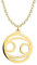 Sofia Milani - Damen Halskette 925 Silber - vergoldet/golden - Krebs Sternzeichen Anhänger - N0717