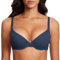 DOBREVA Women's Push Up Bra Underwire Padded T Shirt Bras Full Coverage Plunge Bras Sargasso 36C