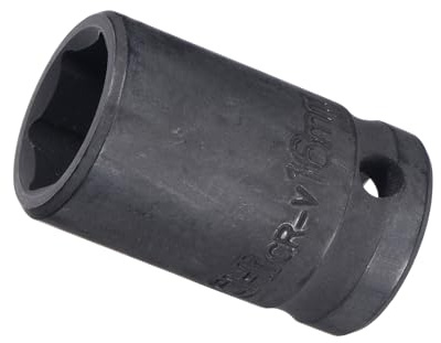 CoCud Deep Impact Socket, 1/2 Inch Drive 16mm Socket Size, CR-V 6-Point Metric Deep Sockets - (Applications: for Remove Tighten Hex Head Bolts Nuts)
