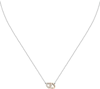 CHRIST Damen-Kette 925er Silber, recycelt Zirkonia