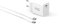 JAYM Pack Chargeur Apple/Samsung/Google Compact Et Rapide *GaN* USB-c 30w Pd Et Pps + Cable USB-c vers Type-c 2m Blancs