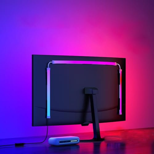 ZYHAOYAN DIY Color Led Luces para TV, Control De Software Led Luces Tira, Múltiples Modos Alineación Oculta Fácil Instalación Aumentar La Experiencia Adecuado para 24IN/27IN/32IN/34IN(32IN)