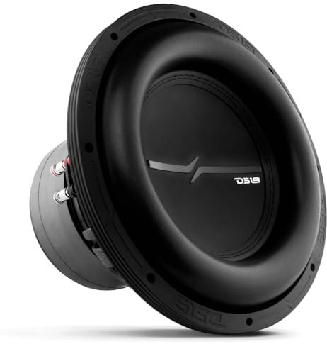 KIT Set pour DS 18 ZXI12.4D 1 Caisson de Basses 30 cm 300 mm 12, 1000 Watts rms et 2000 Watts Max, Double Bobine 4 + 4 ohm, sensibilité 89,2 DB spl, pour Voiture, 1 pièce