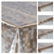 laro Premium Line 0,3mm weich transparente Tischdecke Folie Transparent Muster Tischschutz Schutzfolie Abwaschbar PVC, Muster:Folie Transparent Kariert, Größe:140x240