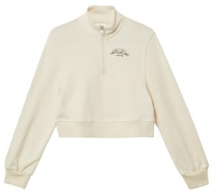 s.Oliver Cropped-Sweatshirt mit Stehkragen und Reißverschluss