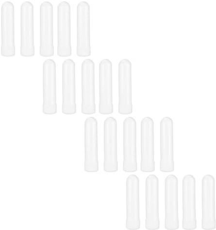 NULYLU 20stücke Nasenventilation Tubes Refillbare Material Für Ätherische Öle Praktisch Und Wiederverwendbar Für Aromatherapie Und Inhalation