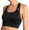 OCEANSAPART Beverly Bra Sport BH Damen ohne Bügel - Yoga, Gym Sportoberteil Bustier Damen Fitness - Nahtloses Design, Racerback-Stil, Schnelltrocknend und Atmungsaktiv - Schwarz - Gr. m