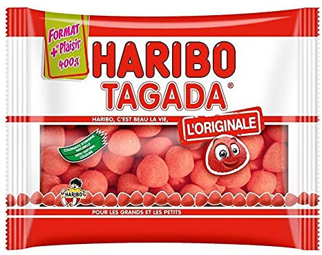 HARI. Tagada 400G, les fraises gourmandes et acidulées à partager en toute occasion- Lot De 4
