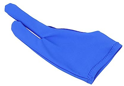 PACKOVE 2PCS Two Finger Drawing Glove Set Curved Artist Sketch Gloves for Graphic Tablets Anti-Smudge Comfortable Fit for Artists and Illustrators