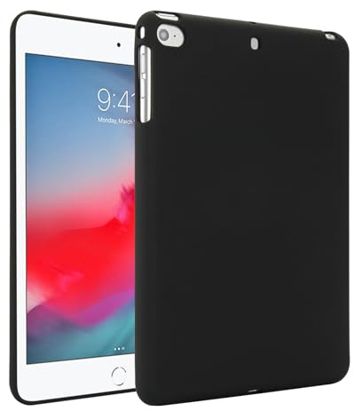 Custodia morbida in silicone compatibile con iPad mini 5 2019 / Mini 4 3 2 1, sottile e leggera, opaca, custodia protettiva per tablet per iPad mini 5a generazione, iPad mini 4 3 2 1 (nero)
