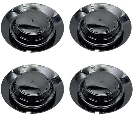 R-timer 4 pièces Cache Moyeux pour Mercedes-Benz 147mm BC-383 TY-006 BC455,Cache de Roue Centrale,Pneus Centres Accessoires,Bonne stabilité BC-383 TY-006 / BC455 C-1463,Glossy Black