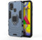 TANYO Hülle für Samsung Galaxy M31 / M21s, Schutzhülle TPU/PC Handyhülle mit Ständer, Stoßfest Bumper Armor Case Hybrid Cover Blau