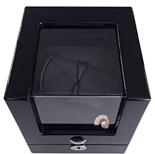 SELVA Advance Uhrenbeweger – für 2 Uhren – schwarz – mit Netzteil