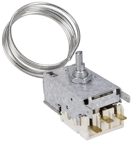 easyPART Kompatibel/Ersatz für RANCO K59H1300 Thermostat Kühlthermostat 0-Sterne-Kühlschrank Kühl-Gefrierkombination K59-H1300 900mm Kapillarrohr 3x4,8mm kompatibel mit Liebherr 6151086 KGE KI KE KU