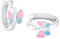 Amor Creolen 925 Sterling Silber Mädchen Kinder Ohrschmuck, 1,2 cm, Silber, Schmetterling, Kommt in Schmuck Geschenk Box, 9209750