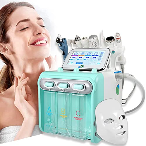 8 in 1 Hydrofacial Beauty Machine Water Aqua Dermabrasion RF Skin Scrubber Spray Cold Hammer Multifunctional SPA Hydrogen Oxygen Facial Beauty Equipment