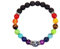 Armband Herren,7 Chakra Naturstein Schwarz Lava Kristall Armband 12 Sternzeichen Horoskop Armband Perlenarmband Heilung Edelsteine ​​Energie Armreif Amulett Schmuck Für Frauen Männer Geschenk Löwe