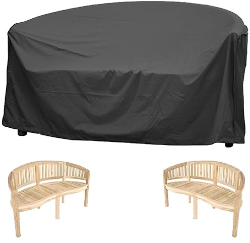 Bananenbank Schutzhülle Wasserdicht, Abdeckhaube Bananenbank, Bananenbank Abdeckung 420D Oxford-Stoff- Schwarz (185 * 70 * 86cm)