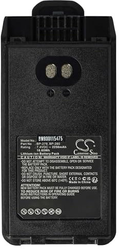 vhbw Akku Ersatz für Icom BP-280LI, BP-279, BP-280 für Funkgerät, Walkie Talkie (2250 mAh, 7,4 V, Li-Ion) + Gürtelclip
