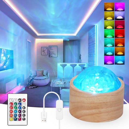 YUNYODA LED Sternenhimmel Projektor, LED Nachtlicht 3D Galaxy Sternenprojektor Lampe,Kreativ Galaxy Projector für Zimmer Deko,16 Farben Deckenprojektor-Nachtlicht für Schlafzimmer/Partei/Spielräume