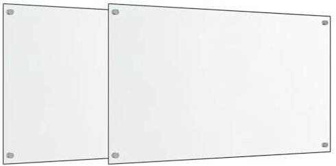 vidaXL Küchenrückwände 2 STK. Transparent 70x40 cm Hartglas, Rückwand, Rückwand für Küche, Rückwand aus Glas, Rückwände, Spritzschutz