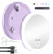 Miroir de voyage rechargeable grossissant x20 avec lumières et ventouses 10,2 cm