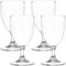 KYEQATY Plastikweingläser 4pcs Weingläser Kunststoff hohe temperaturfeste klare unzerbrechliche Weingläser für Hochzeiten Geburtstage BBQ 200 ml
