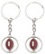 Hugwish American Football SchlüSselanhänger 2pcs, Rugby SchlüSselanhänger, American Football Rugby Geschenke Gifts Für Alle Ballsportler