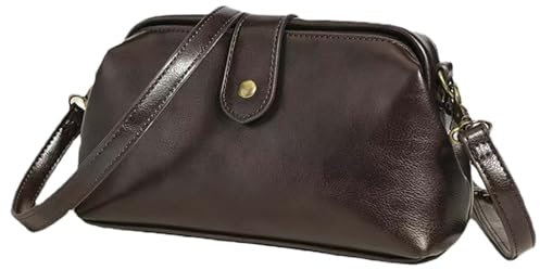 Doctor Bag Pu Leder Retro Doctor Bag Tasche für Frauen Mädchen Vintage Crossbody Bags mit Schnallen Fashion Umhängetasche Telefon Geldbeutel Handtaschen für tägliche Gebrauchsarbeit und Reisen, Ärzte