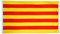 Digni Drapeau de Balcon (avec 4 Oeillets) Espagne Catalogne - 90 x 150 cm Sticker Gratuit