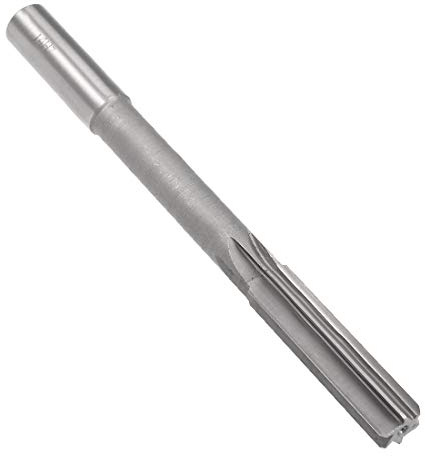 uxcell Chucking Reamer 14mm, H7 HSS Lathe Machine Reamer 6 Straight Flutes, Round Shank Milling Cutting Tool, for Metal Non-Ferrous Metal Copper