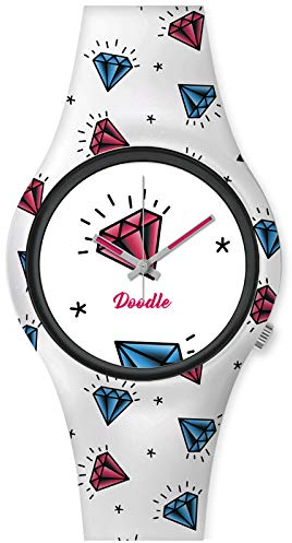 Doodle Watch Damenuhr American Mood Tattoouhr Diamonds Diamanten DO35003