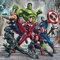 Kit de pintura de diamantes 5D para adultos con taladro completo, arte de 16 x 16 pulgadas,Hulk y Capitán América y Iron Man (Los Vengadores)