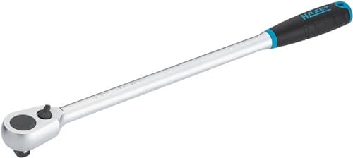HAZET HiPer cricchetto reversibile a denti fini 916HPL I quadrato 1/2 pollice I 90 denti I angolo operativo di 4 gradi I extra lungo: 415 mm